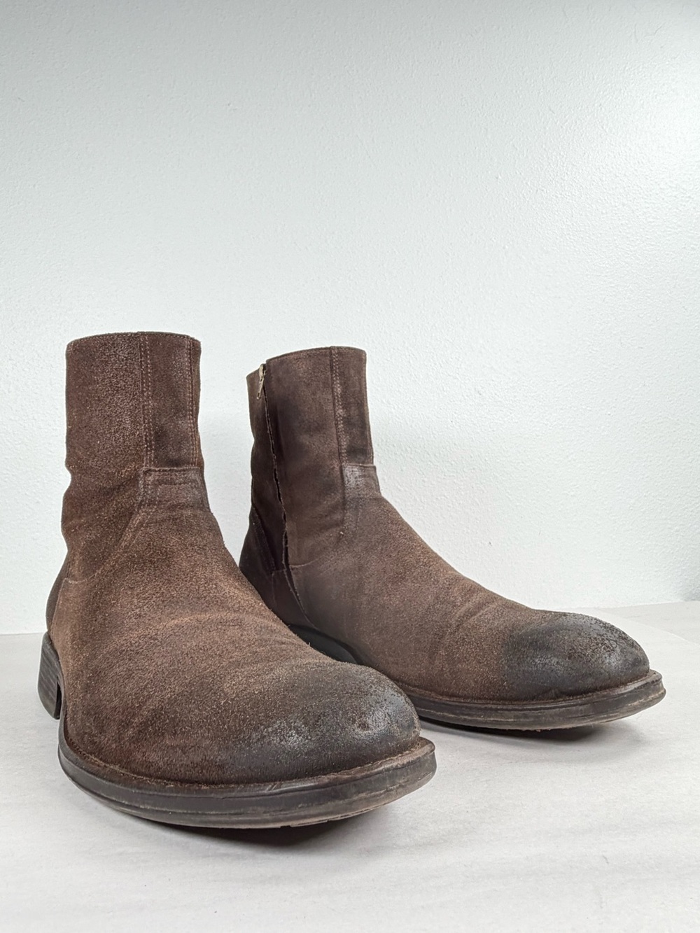 To Boot New York Adam Derrick Men’s Ryan Boots Size 13 Waxed Suede Made In Italy